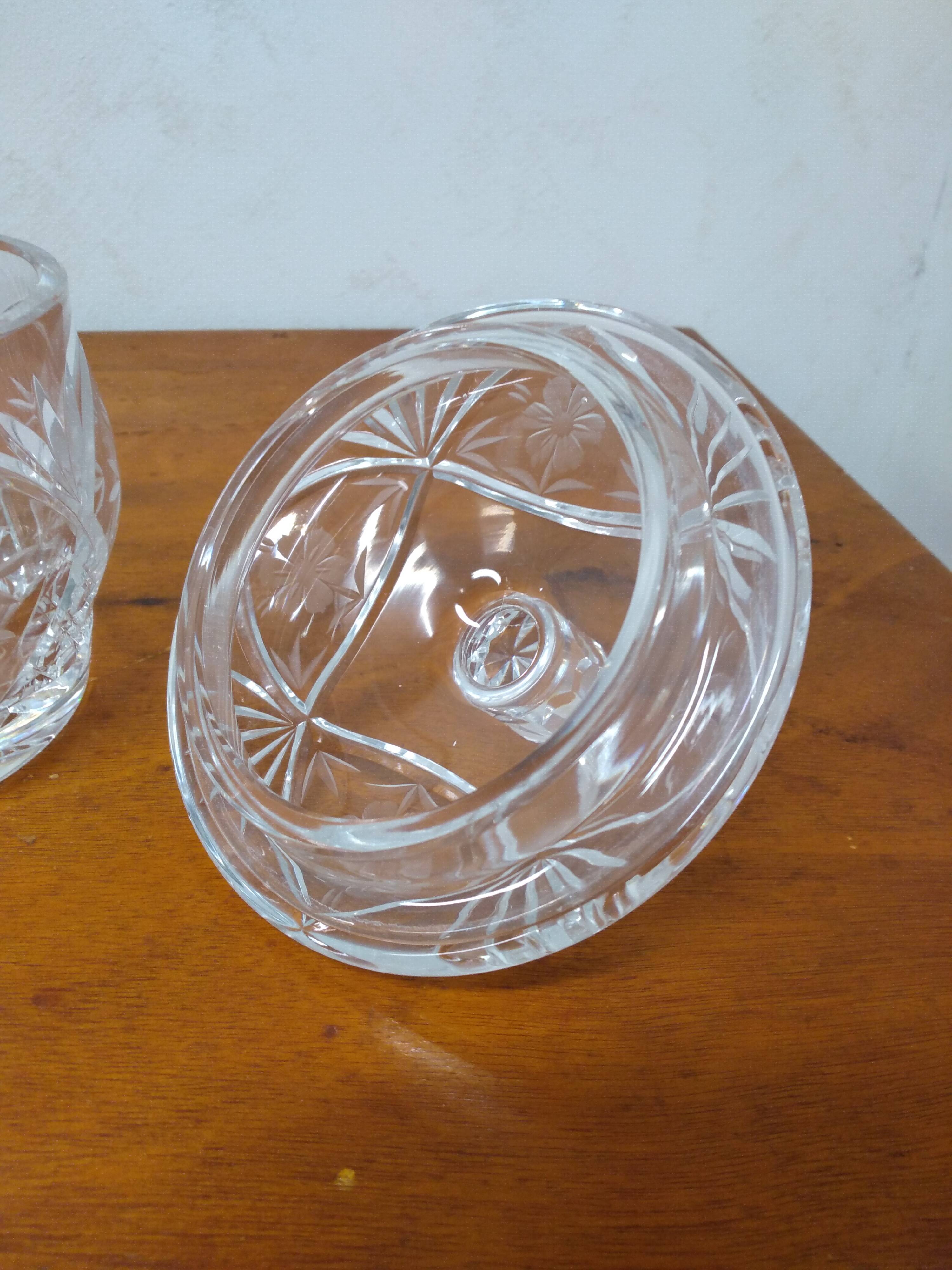 Cut crystal candy box