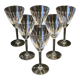 6 wine / port glasses in Baccarat cut crystal? 1930s