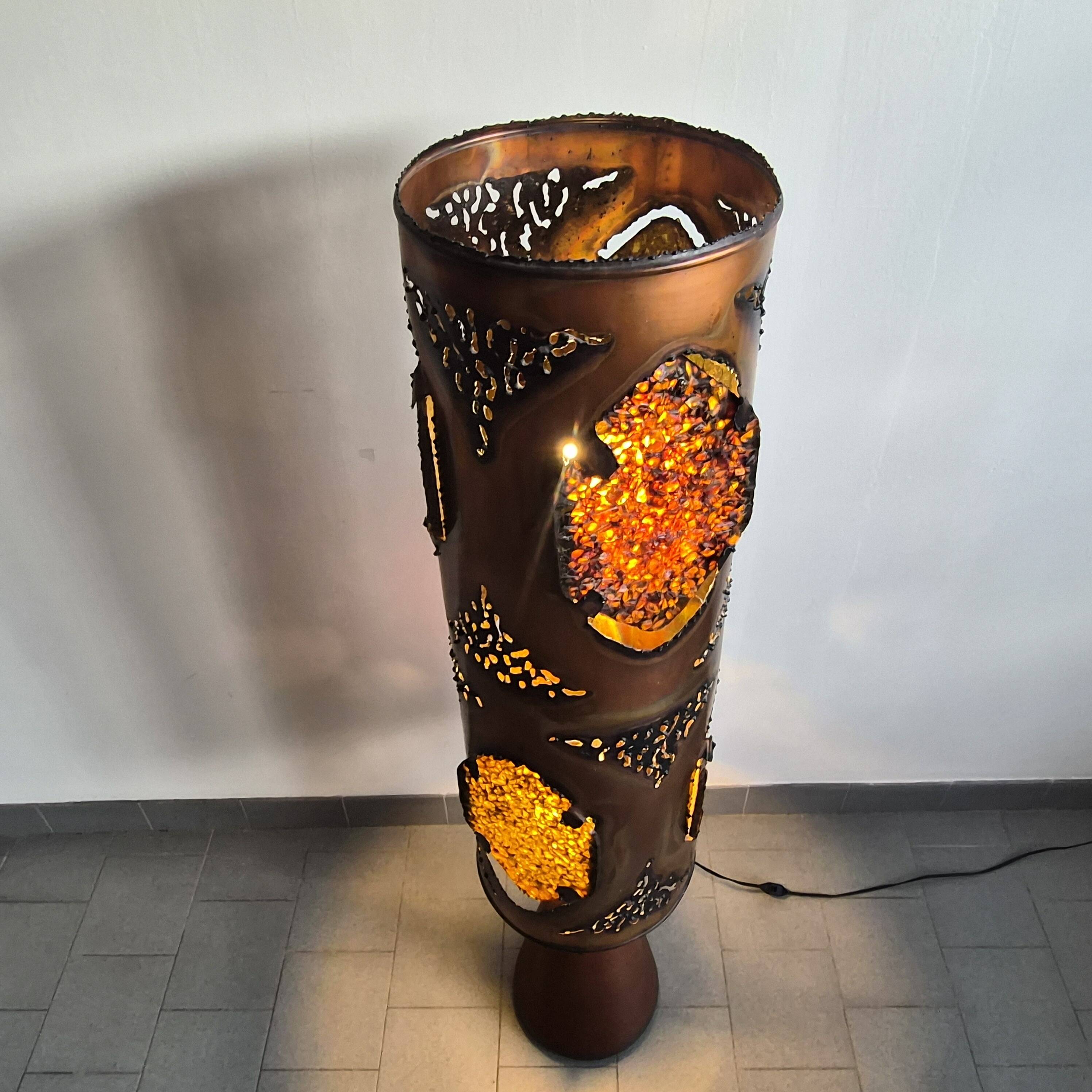 Accolay vintage brutalist floor lamp 1970