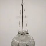 Suspension dôme italienne XL en verre soufflé, années 60-70