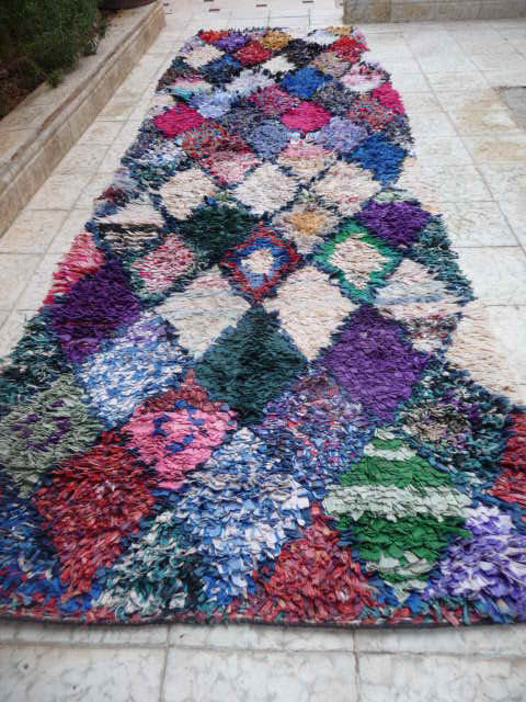 Carpet Boucherouite 278 x 82 cm