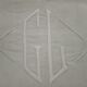 Soft linen sheet Old Embroidered Monogram GL Art deco border day