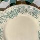 Set of 6 Antique Flat Plates "Figuig" Iron Earth – Longchamp 19th Century