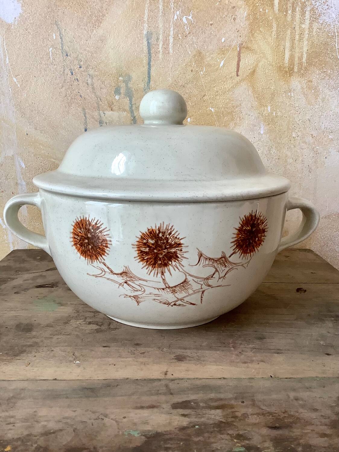Sarreguemines thistle tureen
