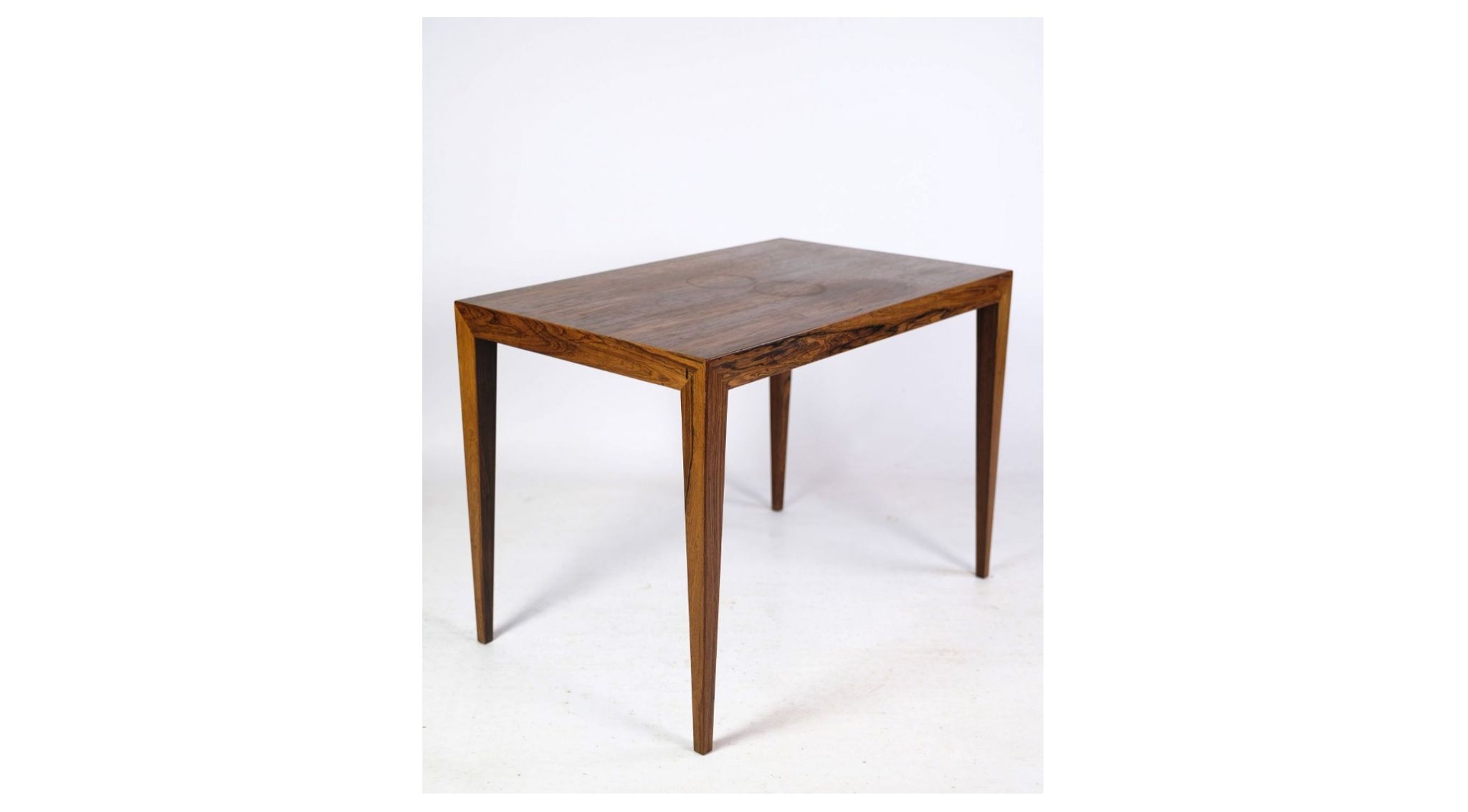 Table d’appoint en palissandre conçue par Severin Hansen de Haslev Furniture Factory