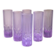 6 Italian Space Age Longdrink Glasses - Alexandrite 1970s