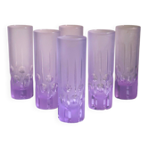 6 verres à long drink italiens de l'ère spatiale - Alexandrite, années 1970