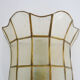 Pair of vintage wall lamps in mother-of-pearl and gilded brass 1970