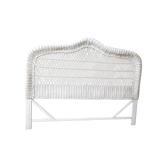 White wicker bedhead  70