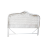 White wicker bedhead  70