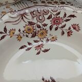 6 polychrome ironstone soup plates