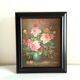 Old Painting Oil on Canvas Still Life Flowers J. Justin Signed