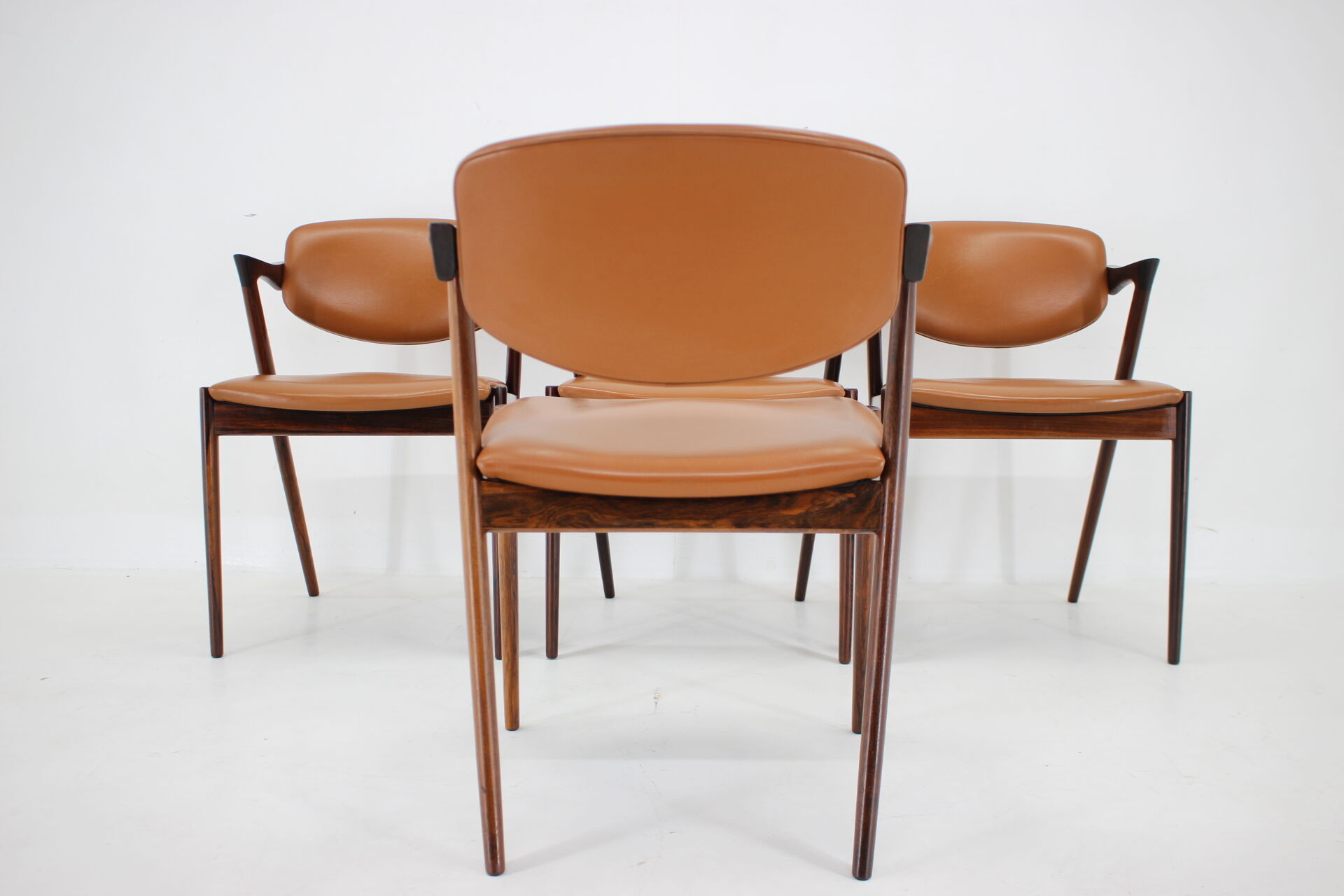 1960s Kai Kristiansen Model 42 Dining Chairs in Palisander, set of 4