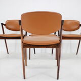 1960s Kai Kristiansen Model 42 Dining Chairs in Palisander, set of 4