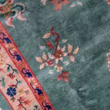 Handmade antique Art Deco Chinese rug 216cm x 295cm, 1920s