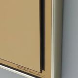 Postmodern Rectangular Wall Mirror in Bronze by Giannobi, Italy, 1980s