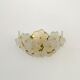 1 of 2 Floral Crystal Glass Wall Lamps by Ernst Palme