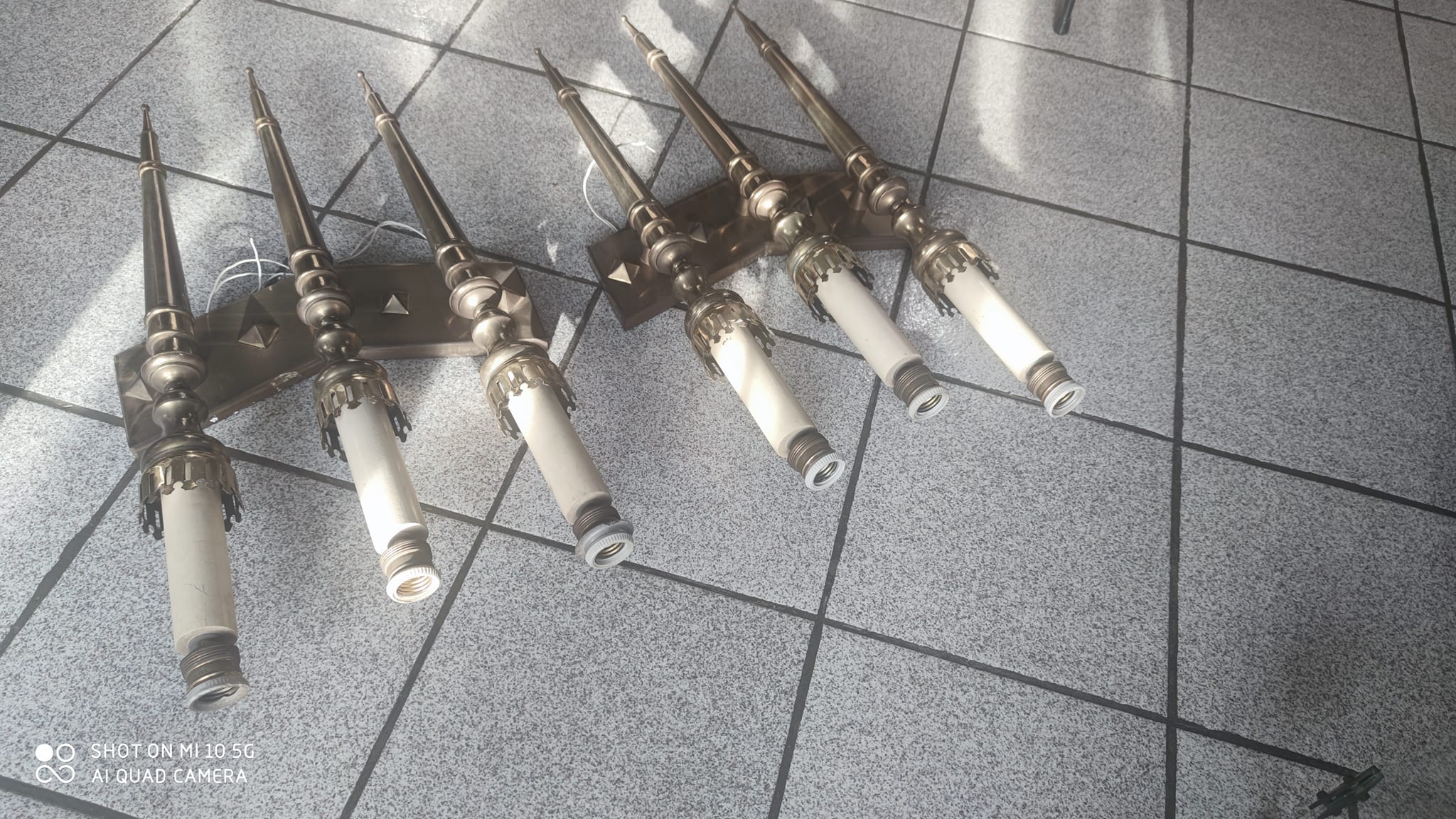 Pair of wall lights circa 1960