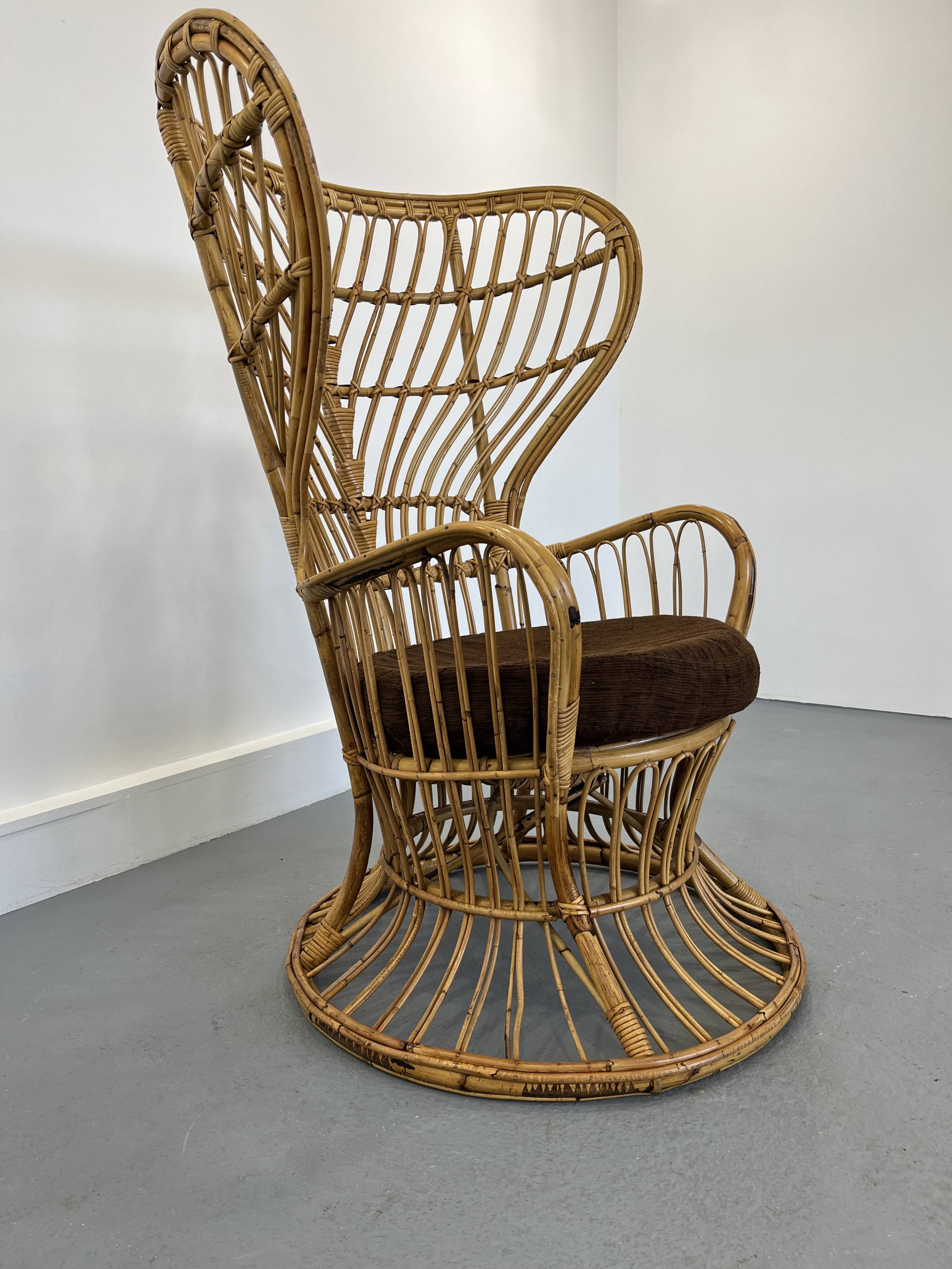 Wicker Chair by Gio Ponti and Lio Carminati, 1960s