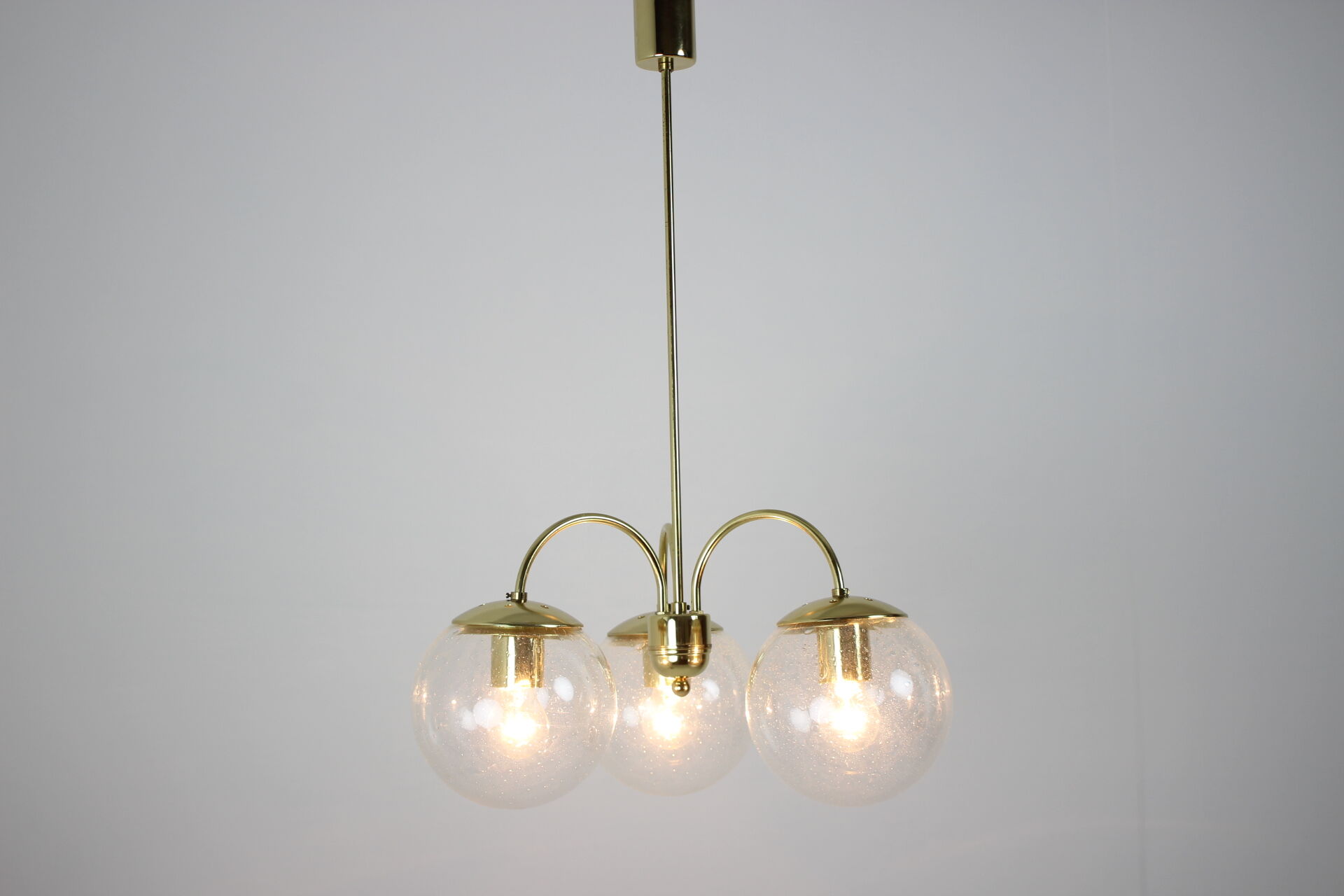 Mid-century chandelier Kamenický Šenov, 1980