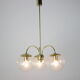 Mid-century chandelier Kamenický Šenov, 1980