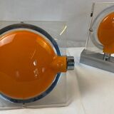 Pair of orange Keplero wall lights