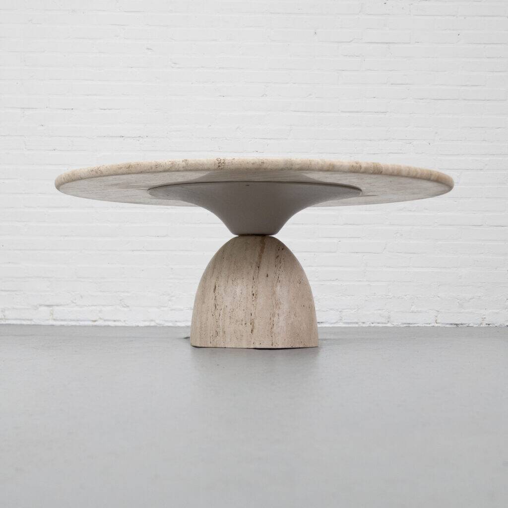 Travertin 'Finale' coffee table by Draenert 1970s