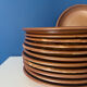 Set of 6 vintage Brenne stoneware plates from France – Stoneware service