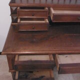 Old desk style Henri II with his gallery
