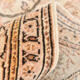 Vintage Cream & Brown Classic Pattern Persian Rug, 193x286Cm