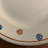 5 assiettes à dessert anciennes Sarreguemines XXème siècle
