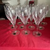 Verres à eau en cristal taillé main