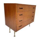 Danish teak chest of drawers from the 1960s.