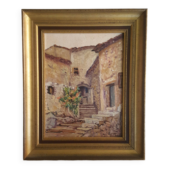 Florent Chadé (1896-1985) - oil on cardboard - signed - framed - certificate