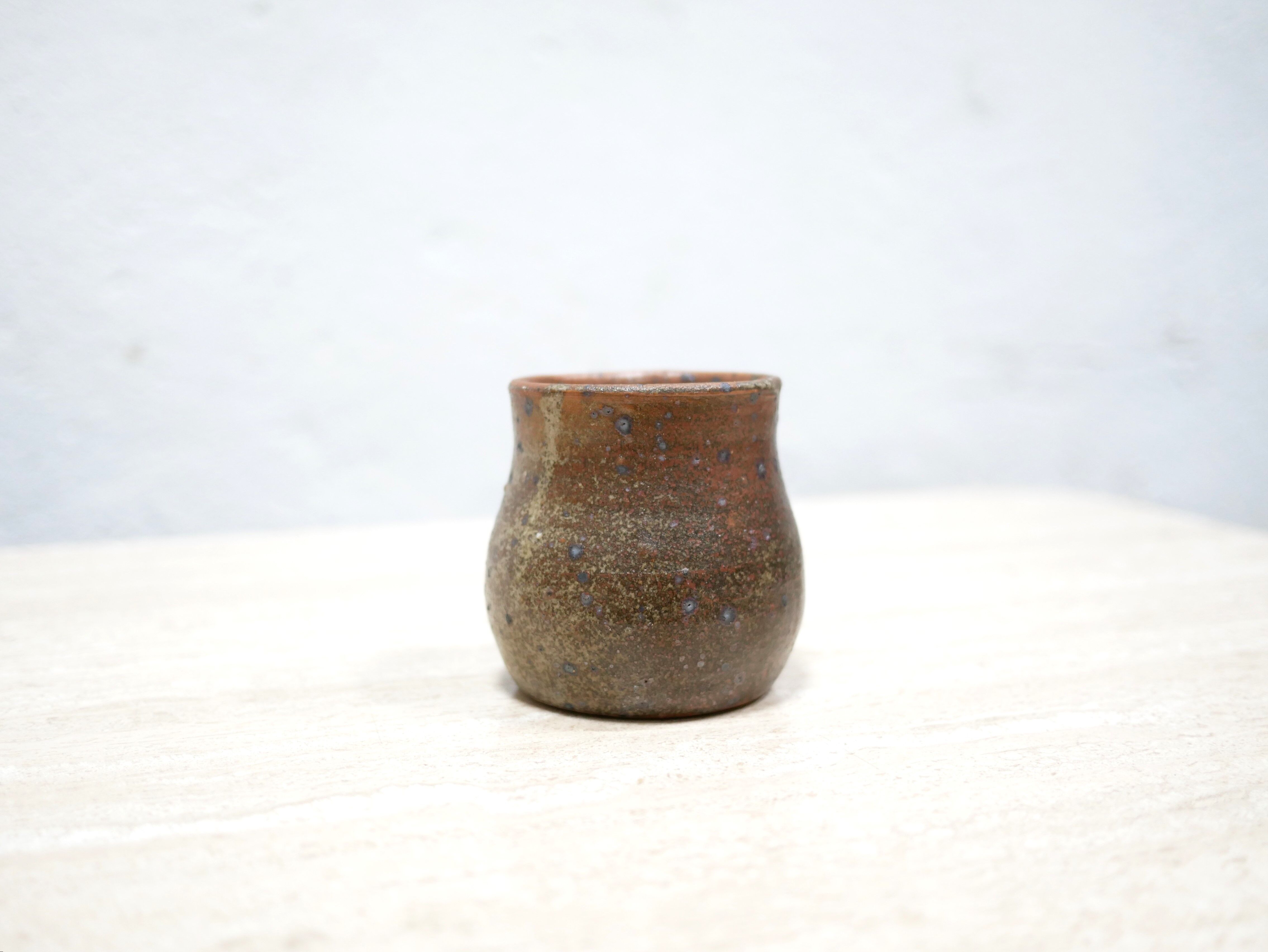 Vintage pyrite stoneware cup