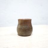 Tasse vintage en grès pyrité