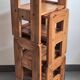 Set of 4 vintage 1970s pine side tables or bedside tables.