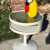 Vintage Space Age 70s Tulip Side Table Opal Mabel