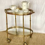 Serving table brass twentieth neoclassical