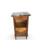Tables de chevet italiennes en placage d'acajou avec de splendides