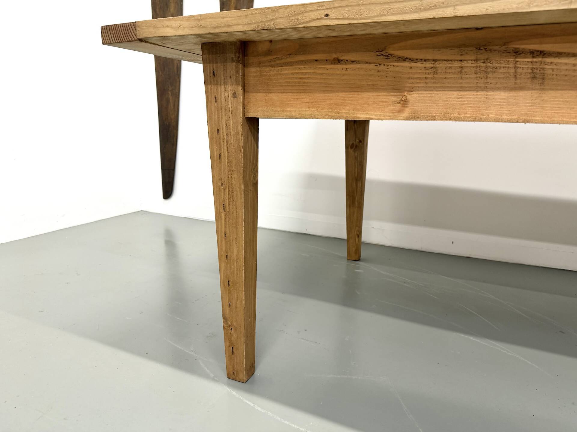 Monumental XXL Pine Farmhouse Table (3.20m) – 1970s