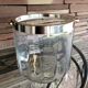Champagne bucket glass and metal silver flagship for christofle