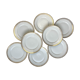 8 porcelain plates limoges w. guerin & cie blanche dorée