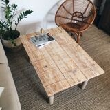 Farm table with cut feet