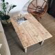 Farm table with cut feet