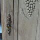 Buffet, art deco serving in oak, pearl gray patinated pine top