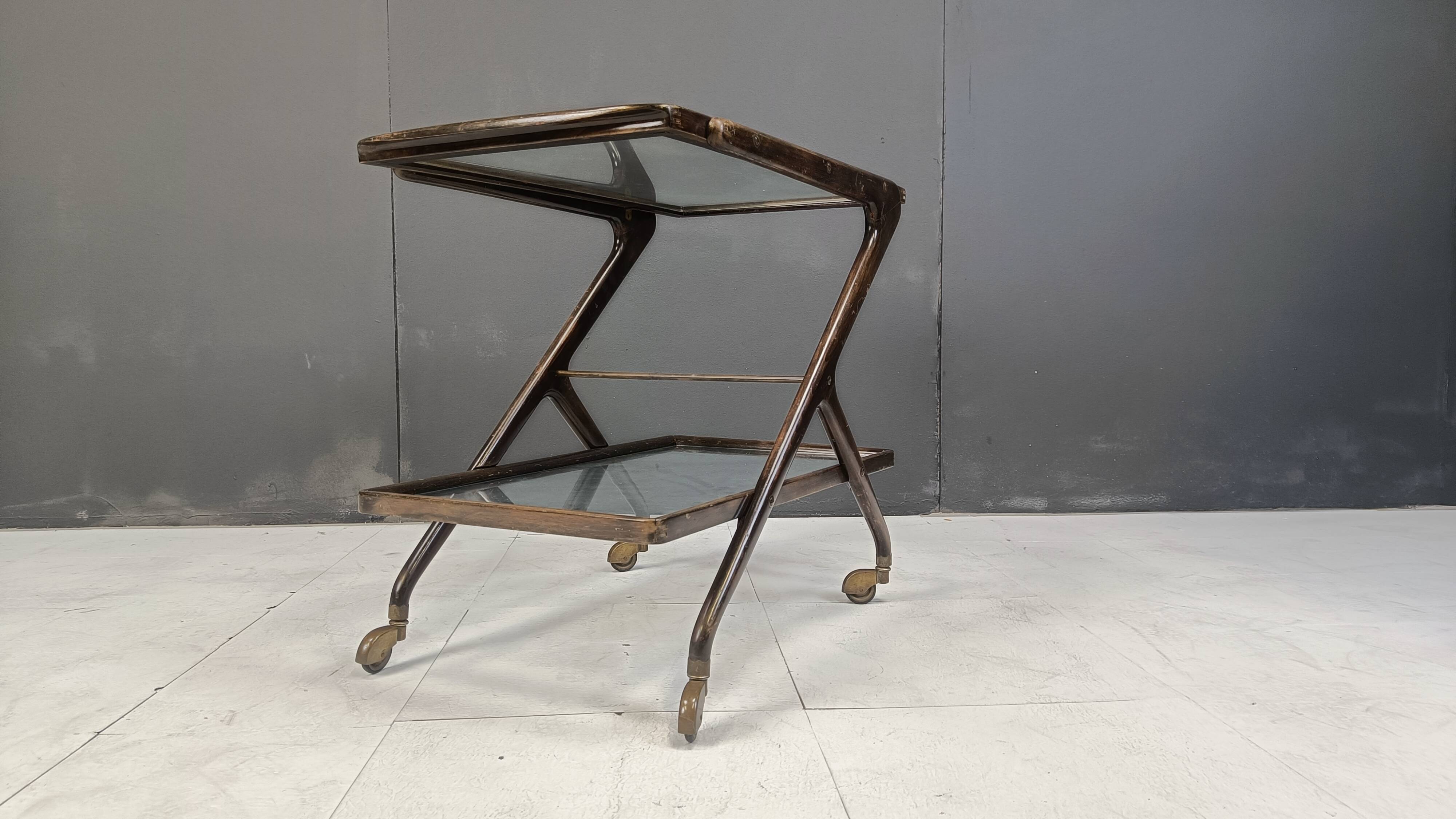 Vintage italian serving trolley, 1950s