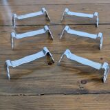 Jean Couzon knife rests – set of 6 – elegant design – vintage silver