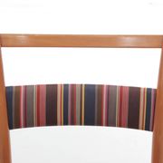 Suite de 4 chaises scandinave de Yngve Ekstrom, tissu Paul Smith