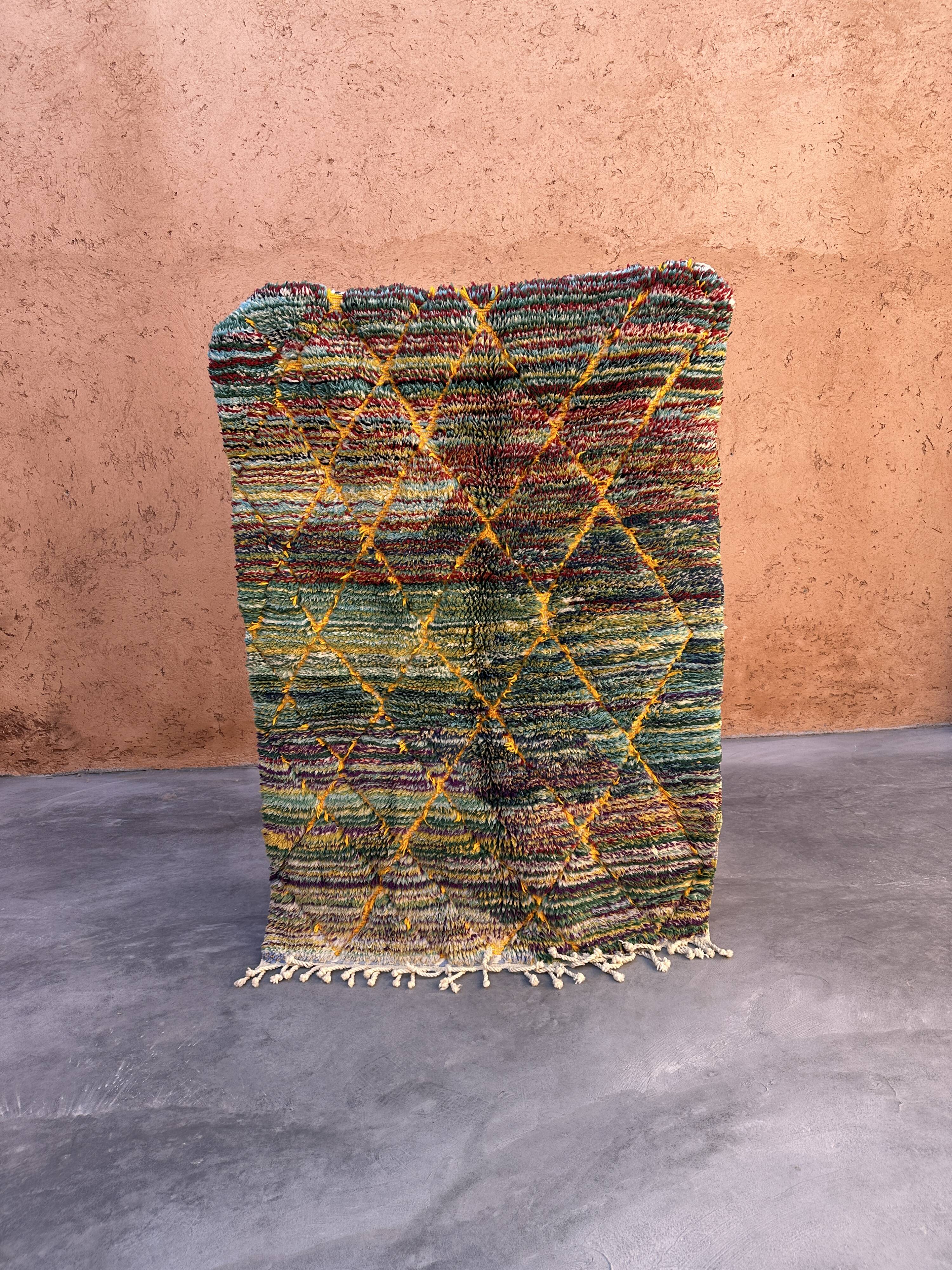 Colorful Beni M'Rirt Moroccan rug - 127 x 181 cm